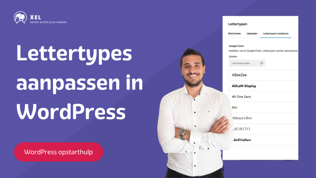 Video instructie voor het aanpassen van lettertypes in WordPress